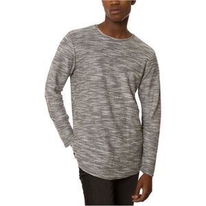 Jaywalker Mens Curved Hem Basic T-Shirt, Grey, XL, DM